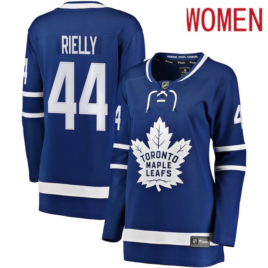 Women Toronto Maple Leafs 44 Morgan Rielly Fanatics Branded Blue Breakaway Player NHL Jersey
